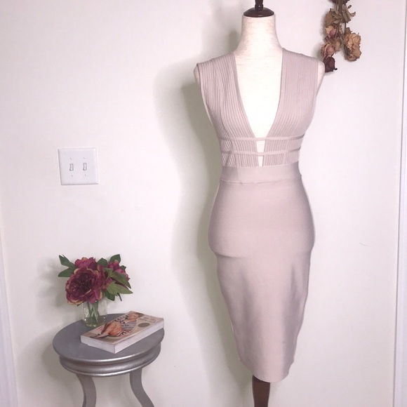 SOLD!!! Herve Léger x Max Azria sz Small bandage bodycon dress - Picture 2 of 11